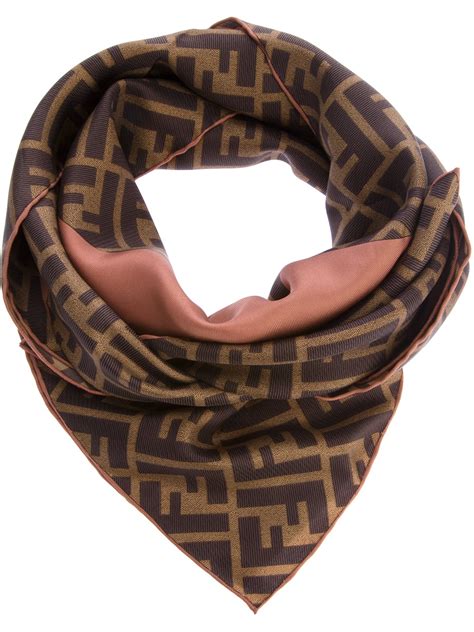 ladies fendi scarf|Fendi silk scarf women's.